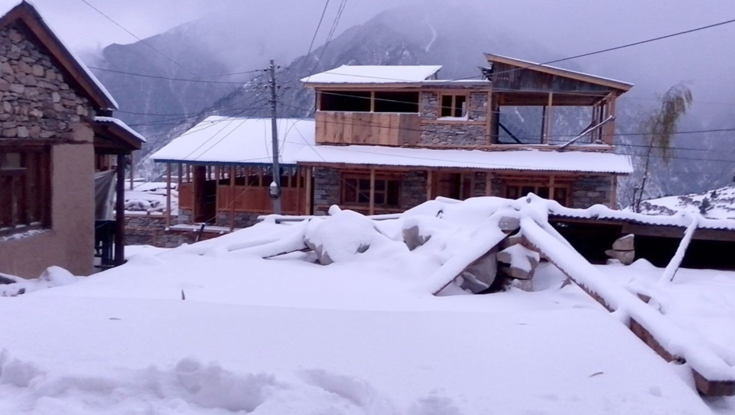 Humla Covered in Over One Foot of Snow