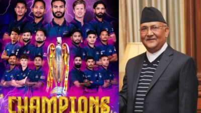 KP Oli Congratulating
