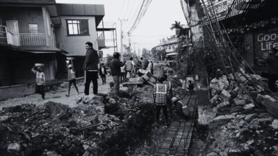 Road Construction in Itahari’s Tal Talaiya