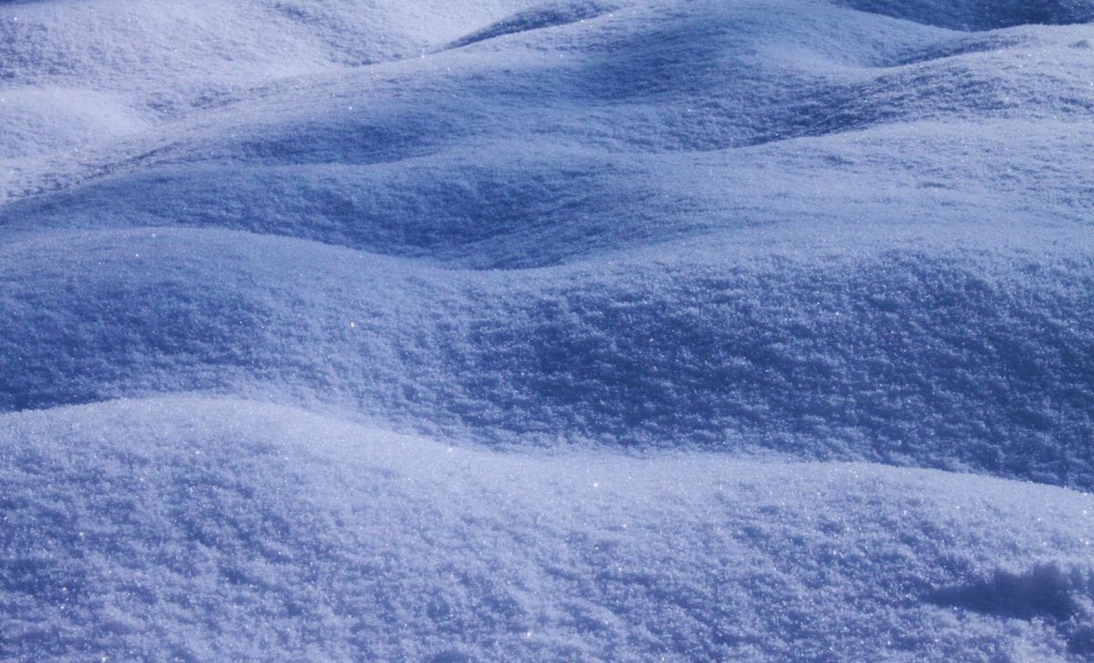 Snowfall in Manang