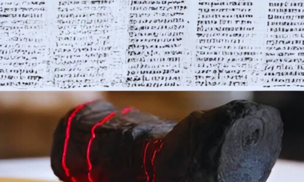2,000-Year-Old Charred Scrolls Deciphered Using AI Technology