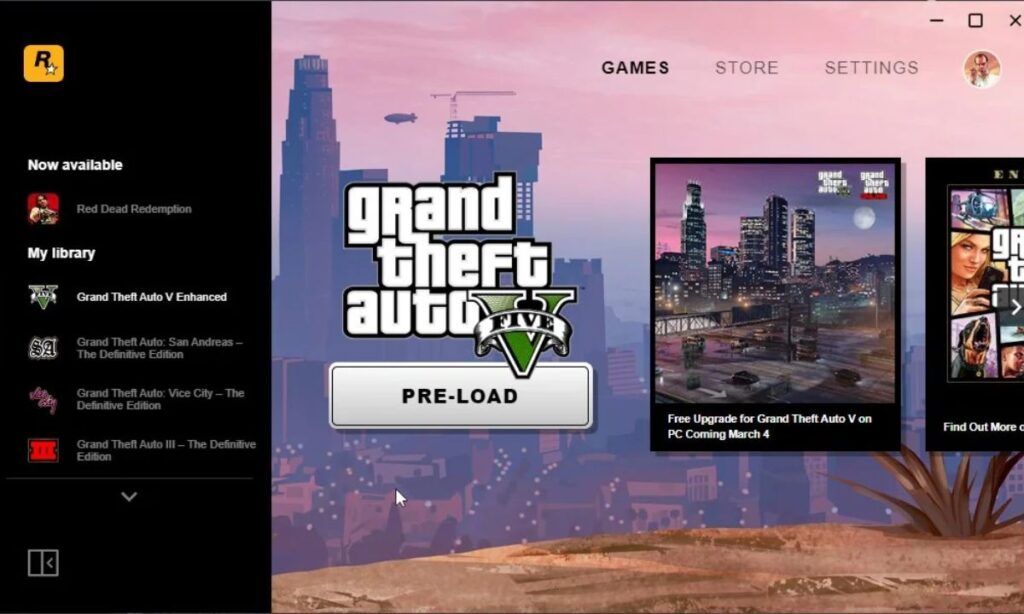 How to Pre-Load the Free Grand Theft Auto V PC Upgrade