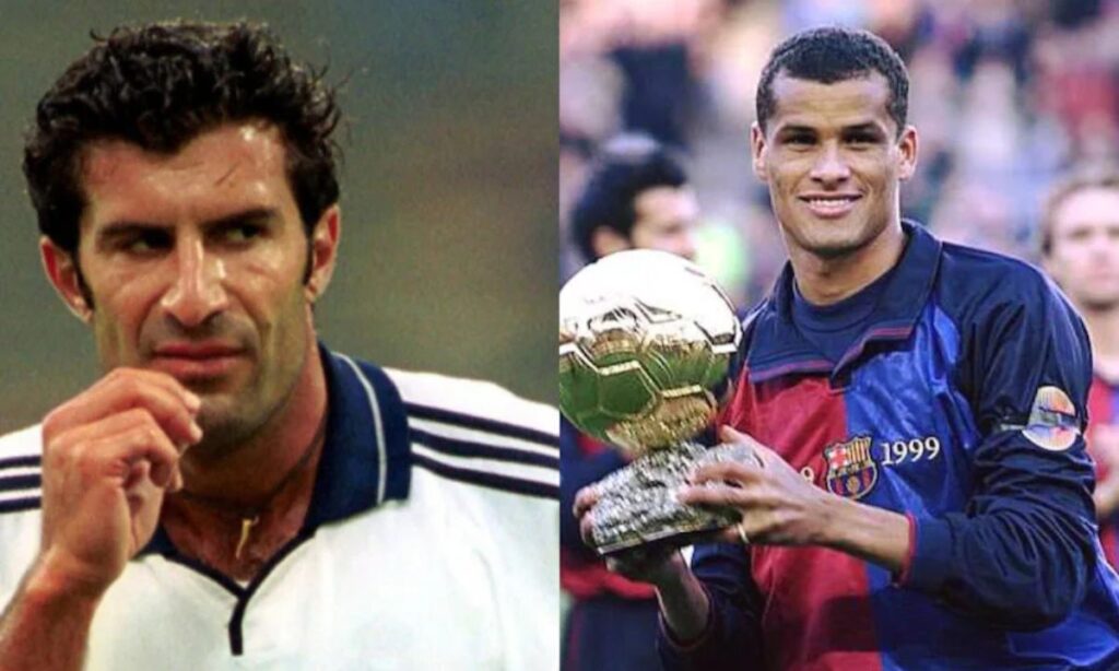 Luis Figo and Rivaldo