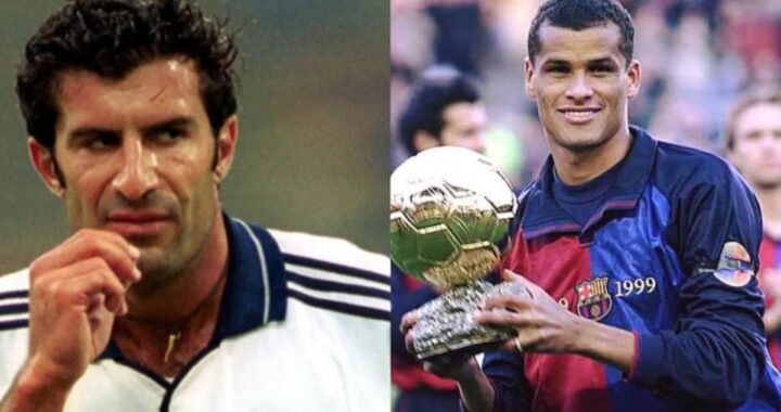 Luis Figo and Rivaldo