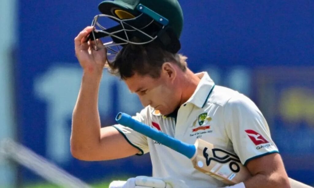 Marnus Labuschagne walks off after being dismissed