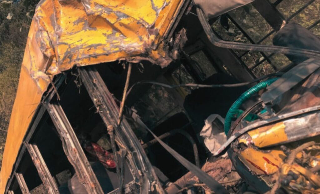 School Bus Accident in Dakshinkali