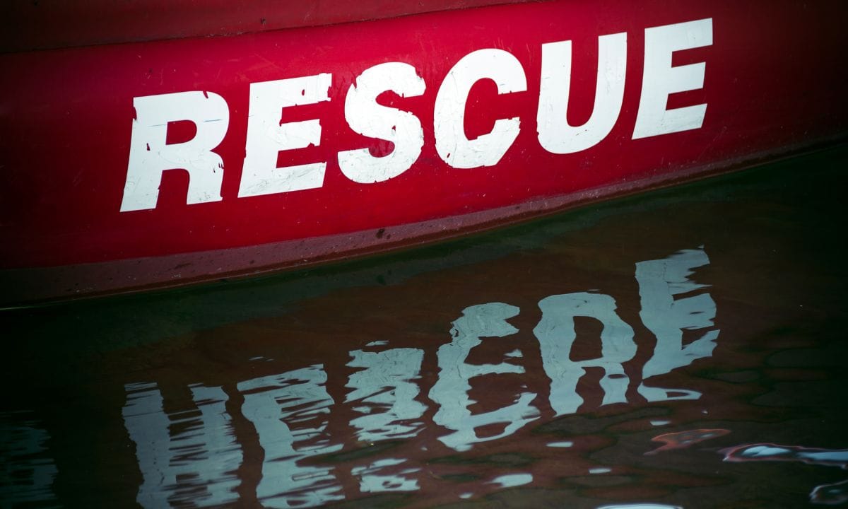 Three People Rescued After Excavator Gets Stuck in Karnali River