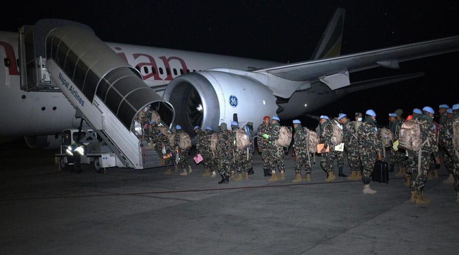 Troops Depart for South Sudan