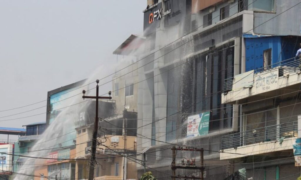 Fire at Central Plaza in Itahari Brought Under Control