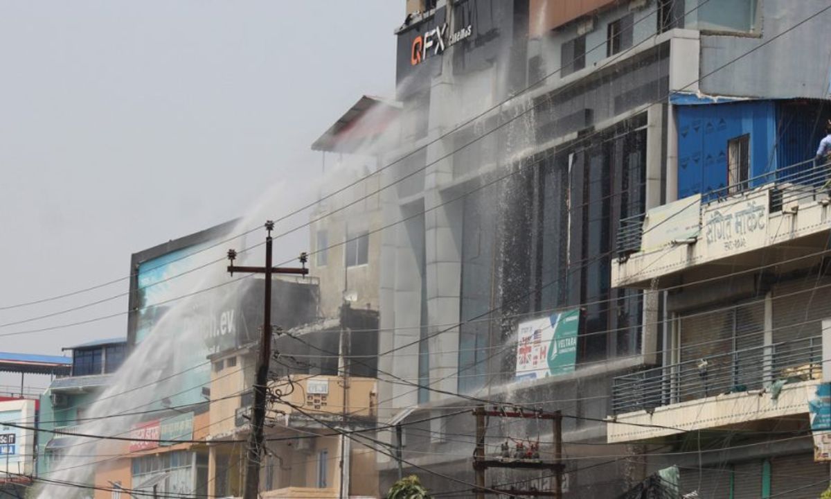 Fire at Central Plaza in Itahari Brought Under Control