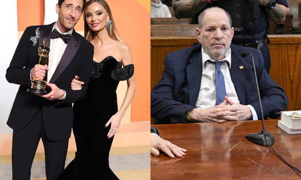 Harvey Weinstein Reacts to Adrien Brody’s Oscars Tribute