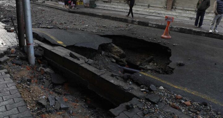 Melamchi Thapathali water pipe burst