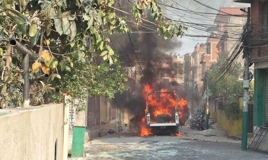 Protesters Attempt to Enter Maoist Party Office in Koteshwar