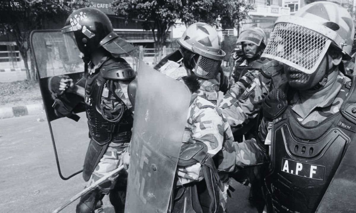 Update: Tensions in Tinkune as Female Armed Police Officer Suffers Head Injury