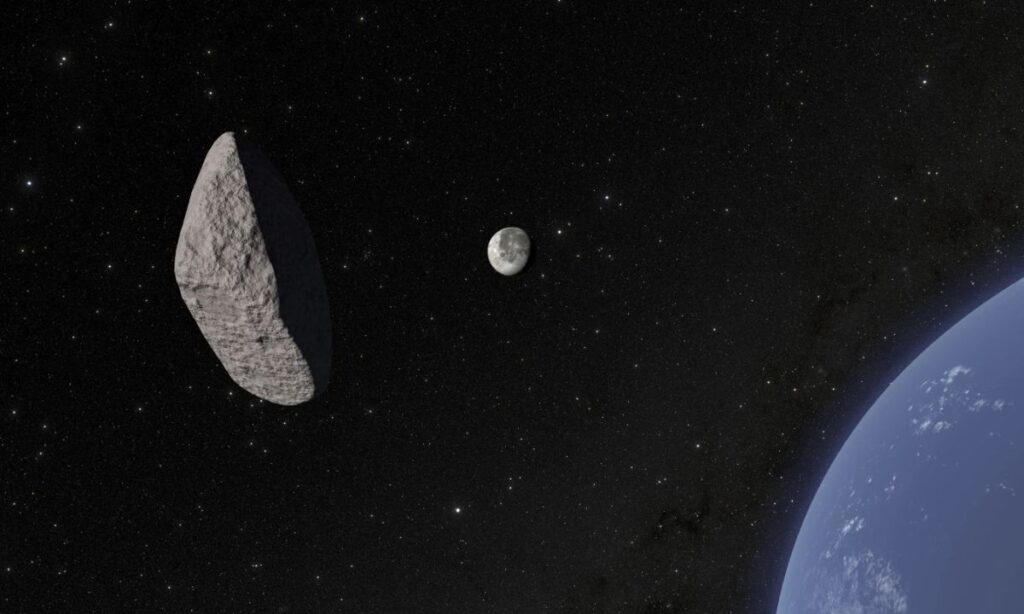 Asteroid 2024 YR4 Resembles a Spinning Hockey Puck