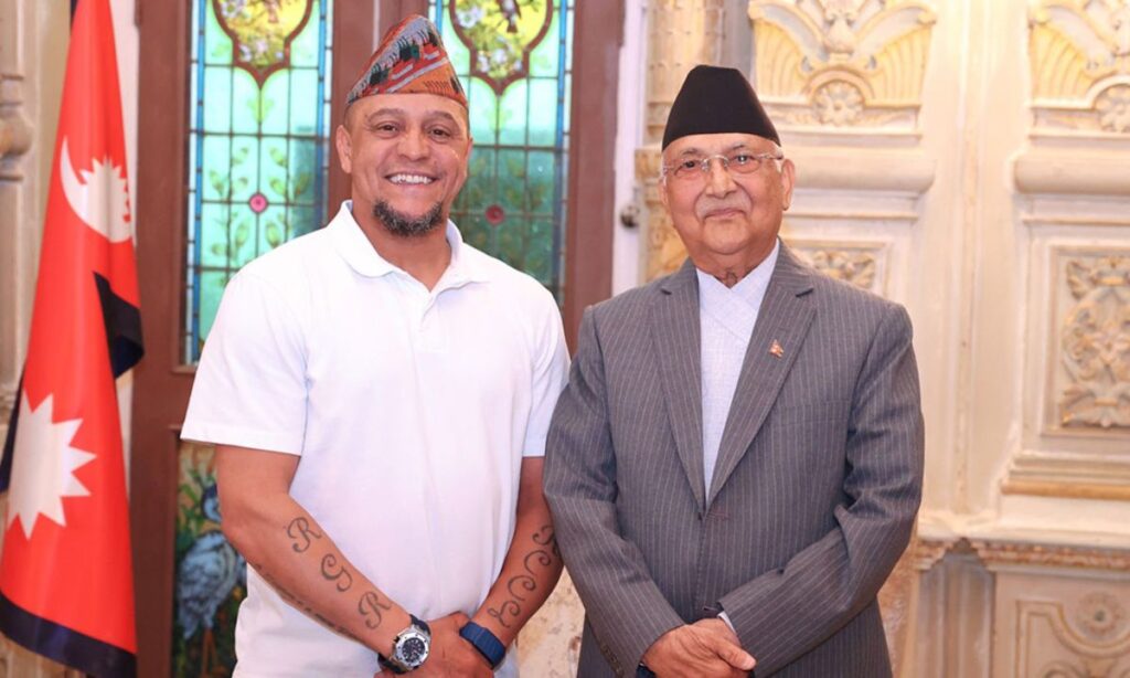 PM KP Sharma Oli invited Roberto Carlos