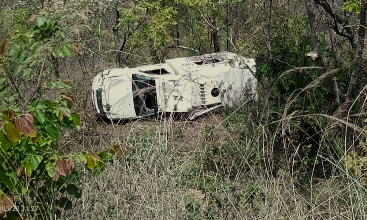 Ambulance Carrying Dead Body Crashes in Ramechhap