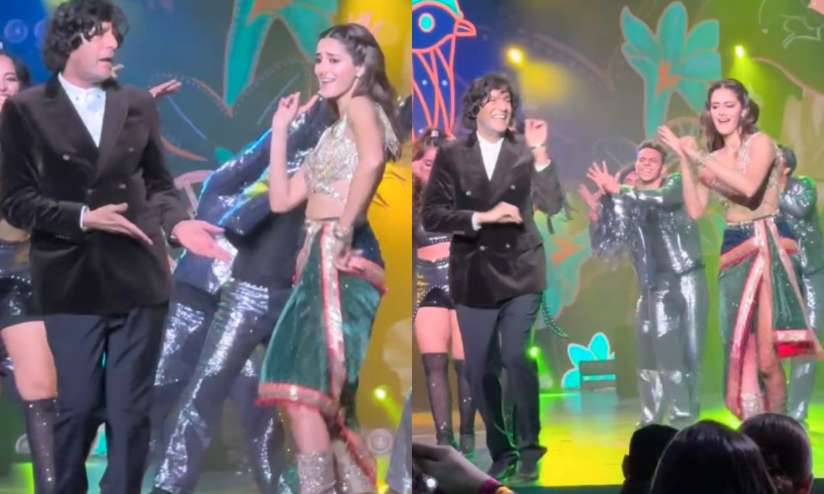 Ananya and Chunky Panday Set the Stage Ablaze with Iconic Dance at Zee Cine Awards