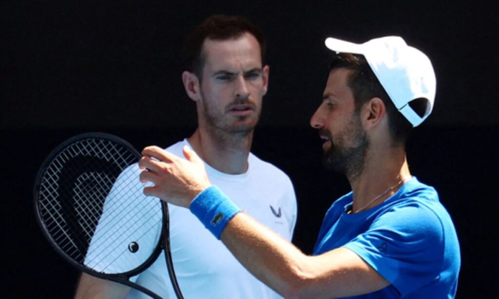 Andy Murray and Novak Djokovic