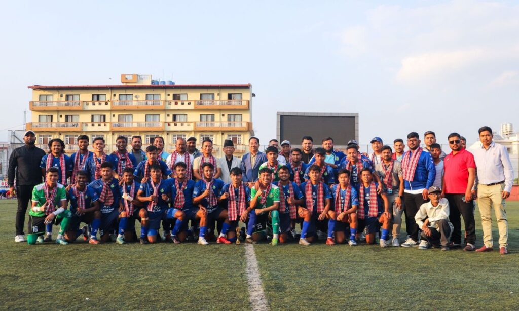 Celebration of Planning Boys United with ANFA Officials