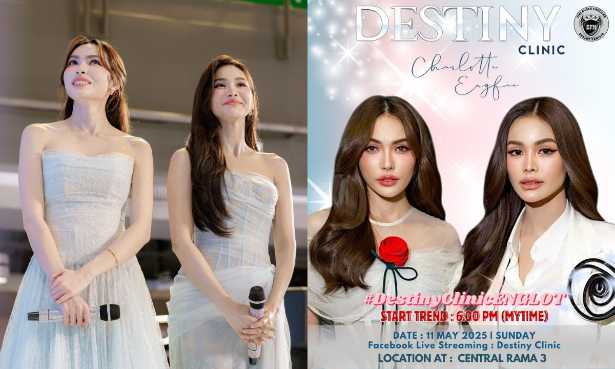 Destiny Clinic's Star-Studded Event with Engfa Waraha and Charlotte Austin at Central Rama 3
