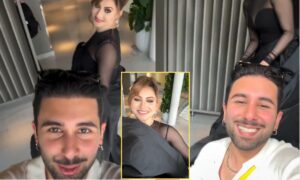 “First Indian Woman to Capture Orry in a Gown!”– Urvashi Rautela Covers Orry with Her Gown at Cannes