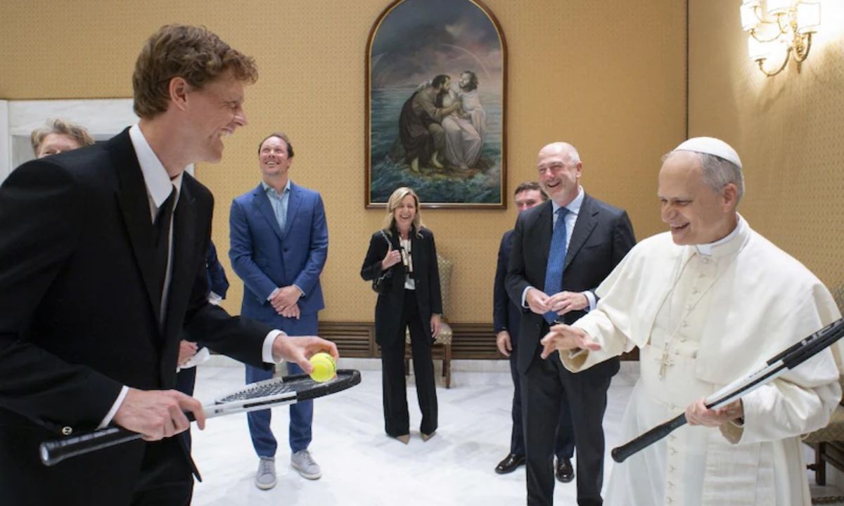 Jannik Sinner and Pope Leo XIV