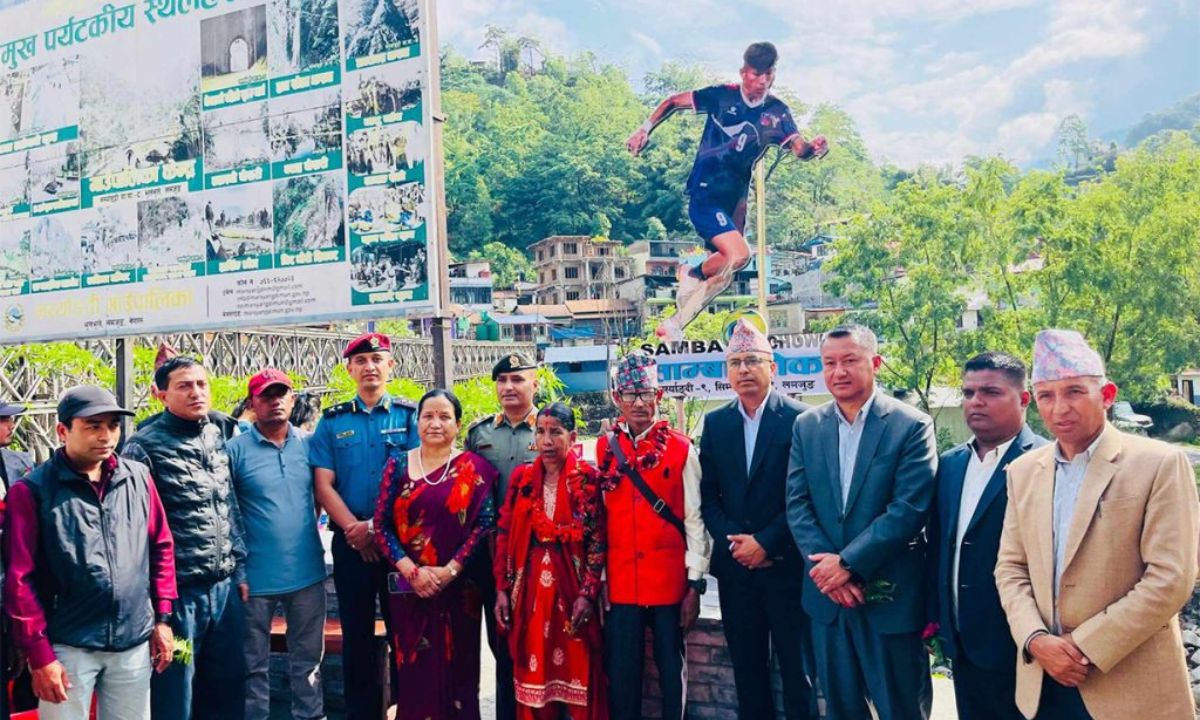 Khudi Bazaar Renamed ‘Samba Chowk’ in Honor of Football Star Sabitra Bhandari