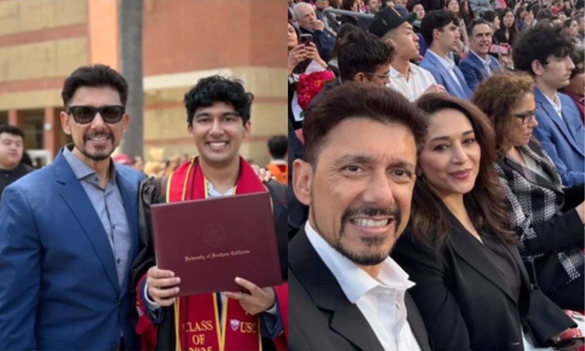 Madhuri Dixit and Dr. Sriram Nene Celebrate Son Arin’s Graduation from USC