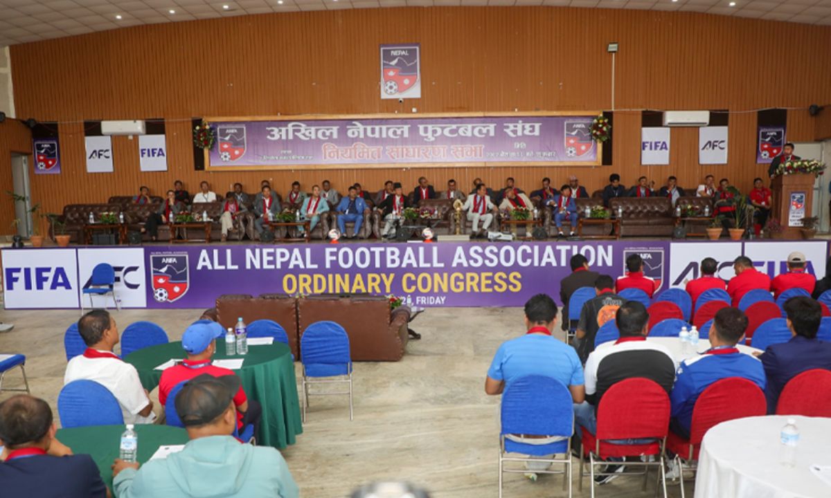 Meeting related to the publishing of ANFA Calendar 2025 for Nepali football