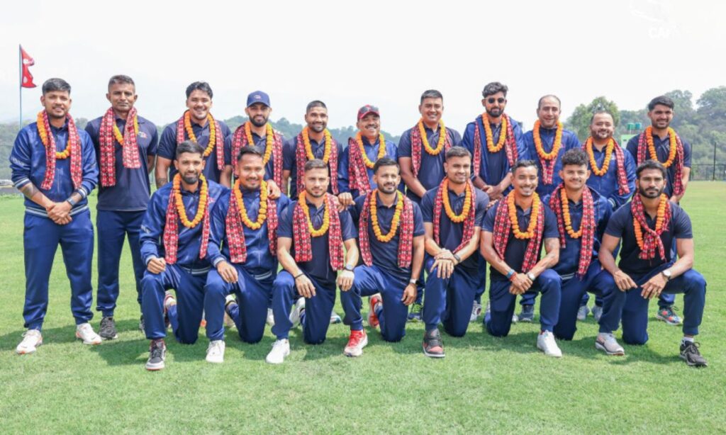 Nepal cricket team players farewell