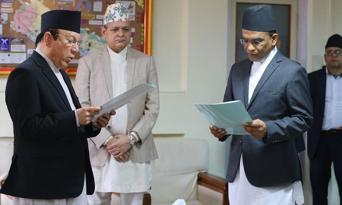 New Governor Bishwanath Paudel Takes Oath of Office
