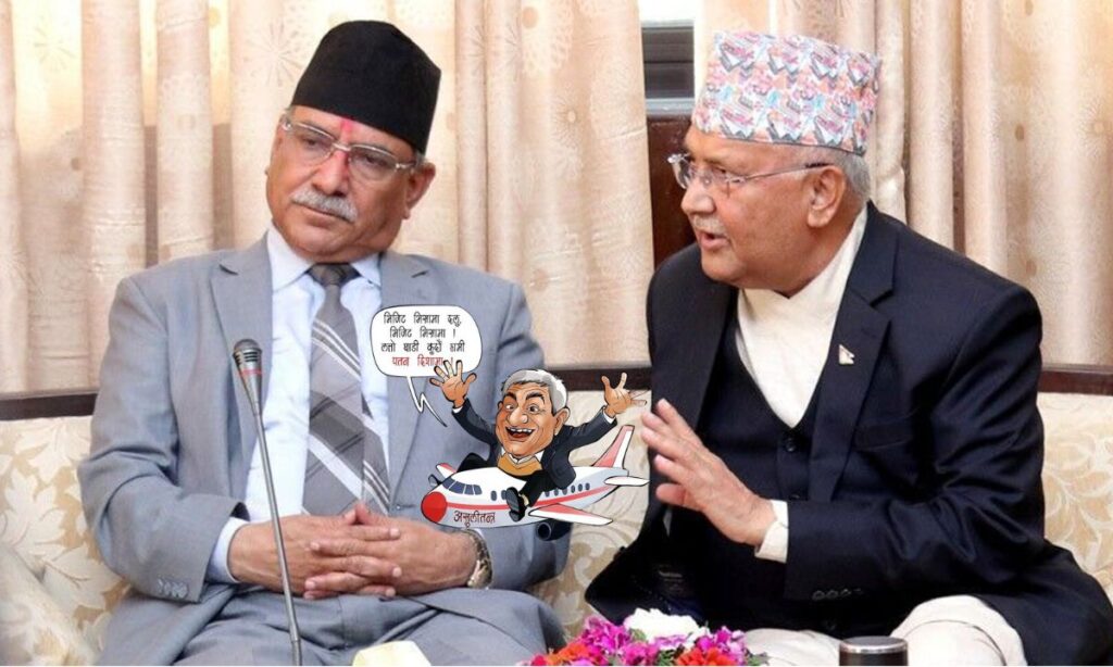 PM Oli–Prachanda Talks: Prachanda Demands Home Minister's Resignation Over Visa Scandal
