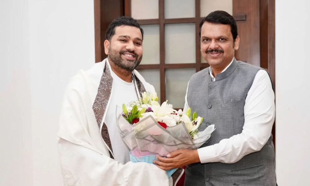Rohit Sharma and Devendra Fadnavis