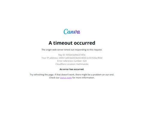 Canva Server Down