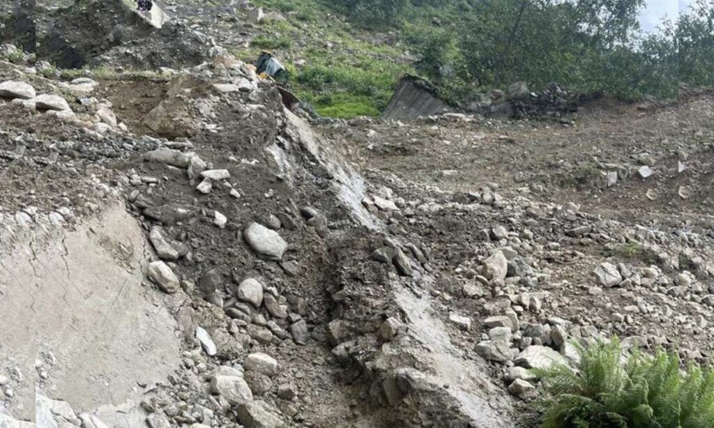 Arniko Highway Collapses at Kodari-Koplang, Halts Transport