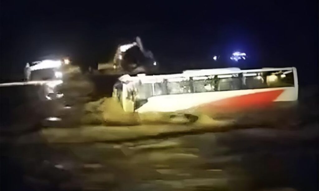Flood Sweeps Away Bus in Eastern Nawalparasi, All Passengers Rescued Safely