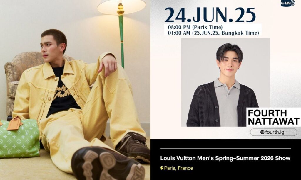 Fourth Nattawat Set to Turn Heads at Louis Vuitton’s SS26 Show in Paris