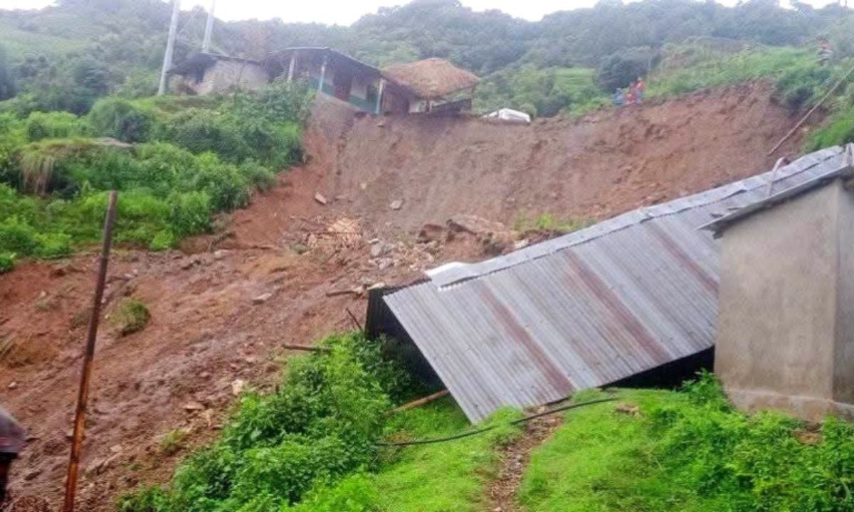 Landslide Hits Kaski's Kilang and Taprang, 6 Houses Damaged