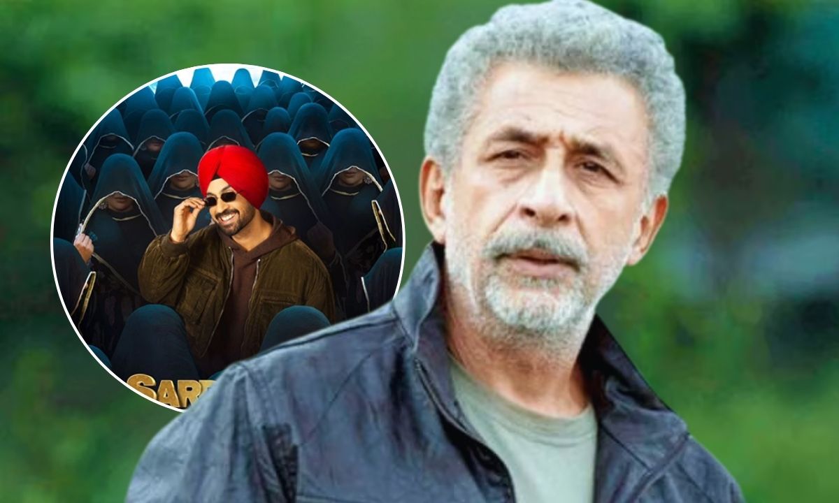 Naseeruddin Shah supports Diljit Dosanjh amid controversy over Pakistani actress Hania Amir’s casting in ‘Sardaar Ji 3’. The film faces backlash and is not released in India due to the ban on Pakistani artists after the Pahalgam attack.
