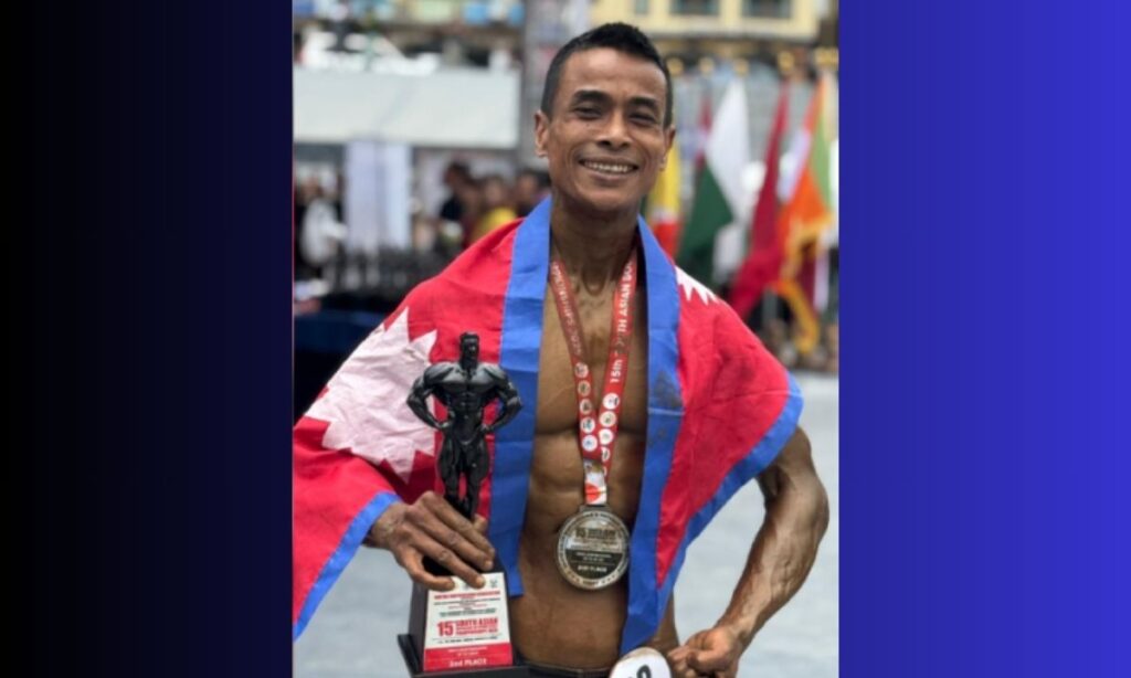 Nepal’s Sharad Suwal Wins Silver in South Asian Bodybuilding Championship