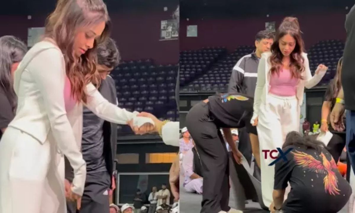 Nushrratt Bharuccha Slammed for Asking Volunteer to Untie Her Shoes at Yoga Day Event