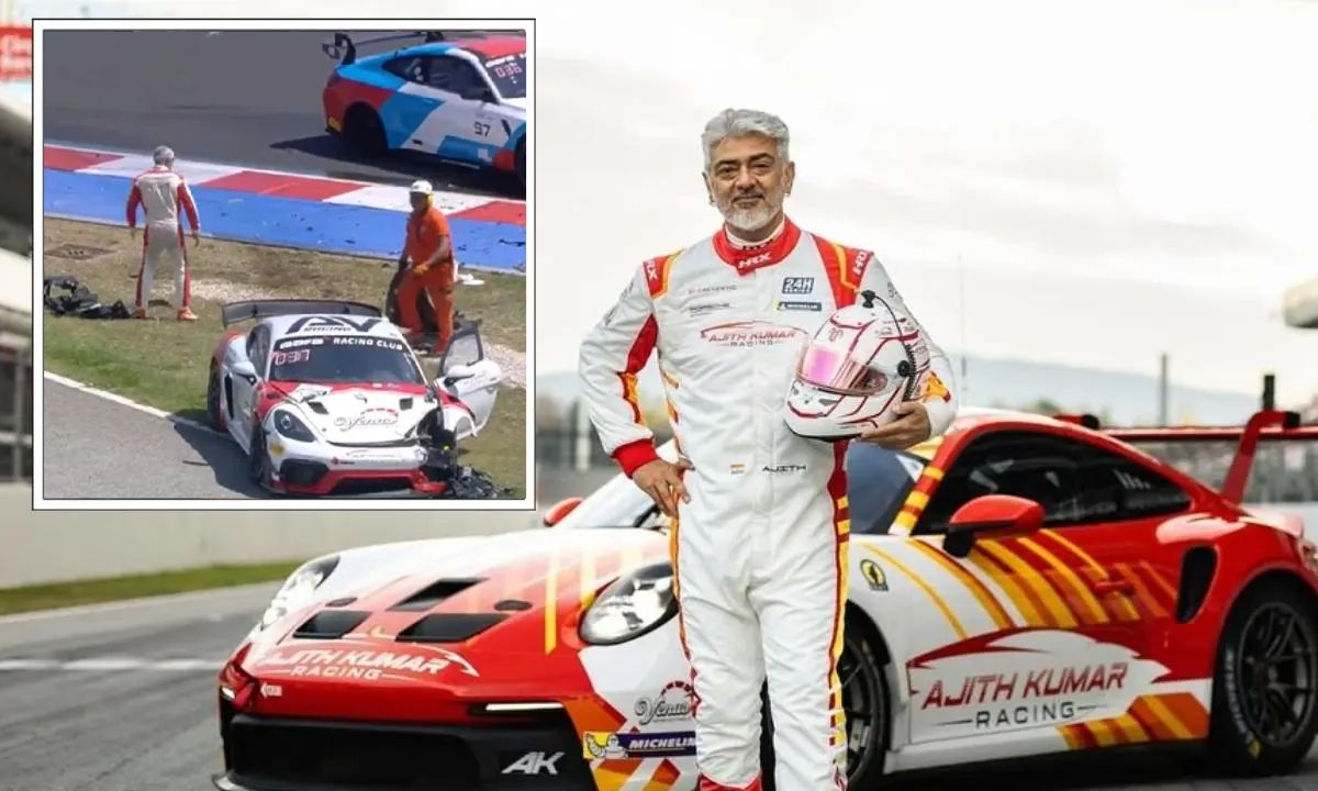 Ajith Kumar wins hearts after car crash at GT4 European Series in Italy