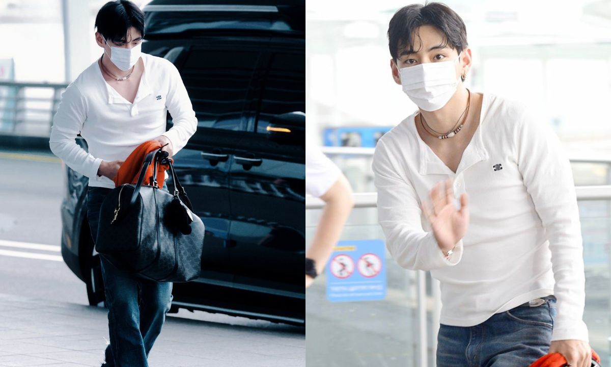 BTS's Kim Taehyung Departs for Paris to Attend CELINE Spring 2026 Fashion Show