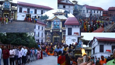 Devotees flock to Pashupatinath on the first Monday of Shrawan