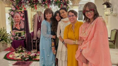 Hina Khan shares joyful moments from Ekta Kapoor’s satsang, reunites with Urvashi Dholakia