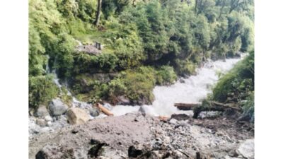 Flood Sweeps Away Suspension Bridge over Simbuwa River Leading to Kanchenjunga South Basecamp