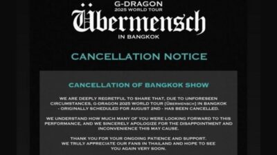 G Dragon Cancels Bangkok Concert