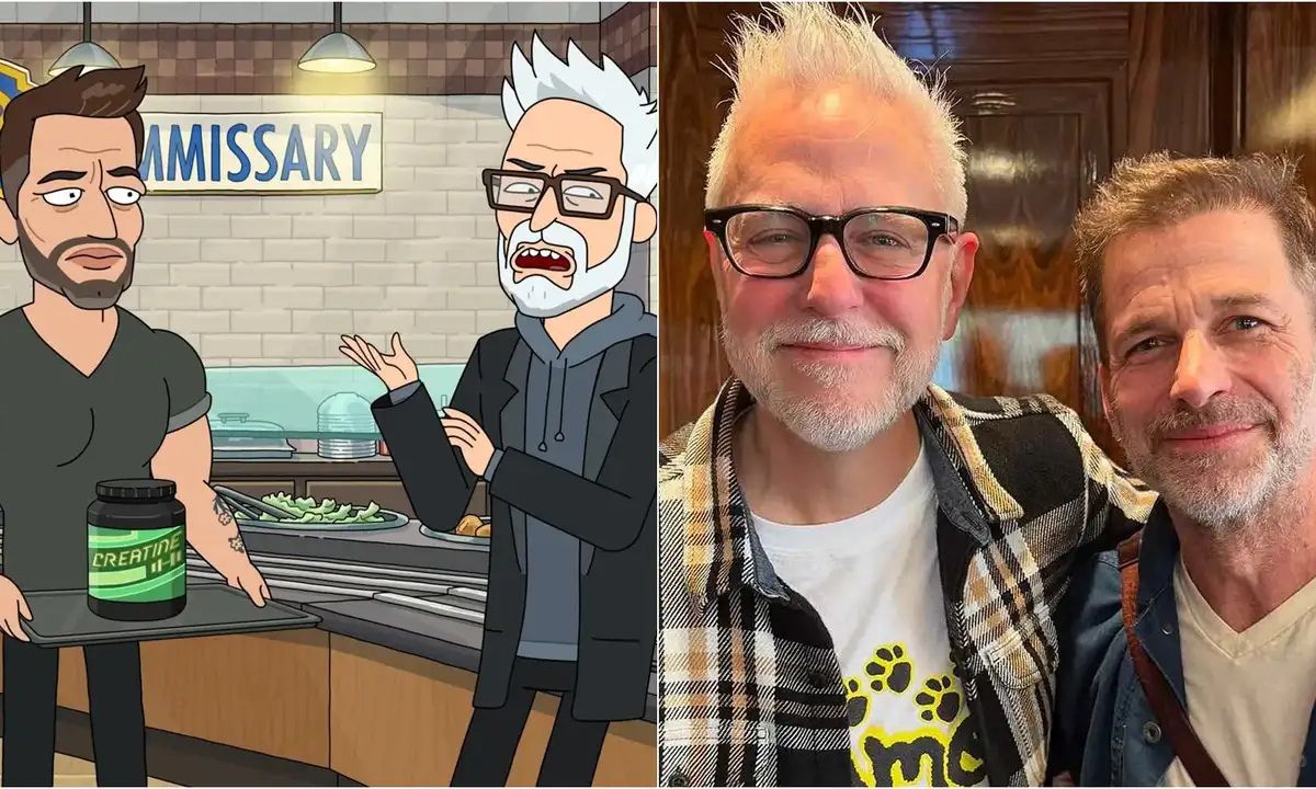 James Gunn and Zack Snyder animated in Rick and Morty cameo scene.