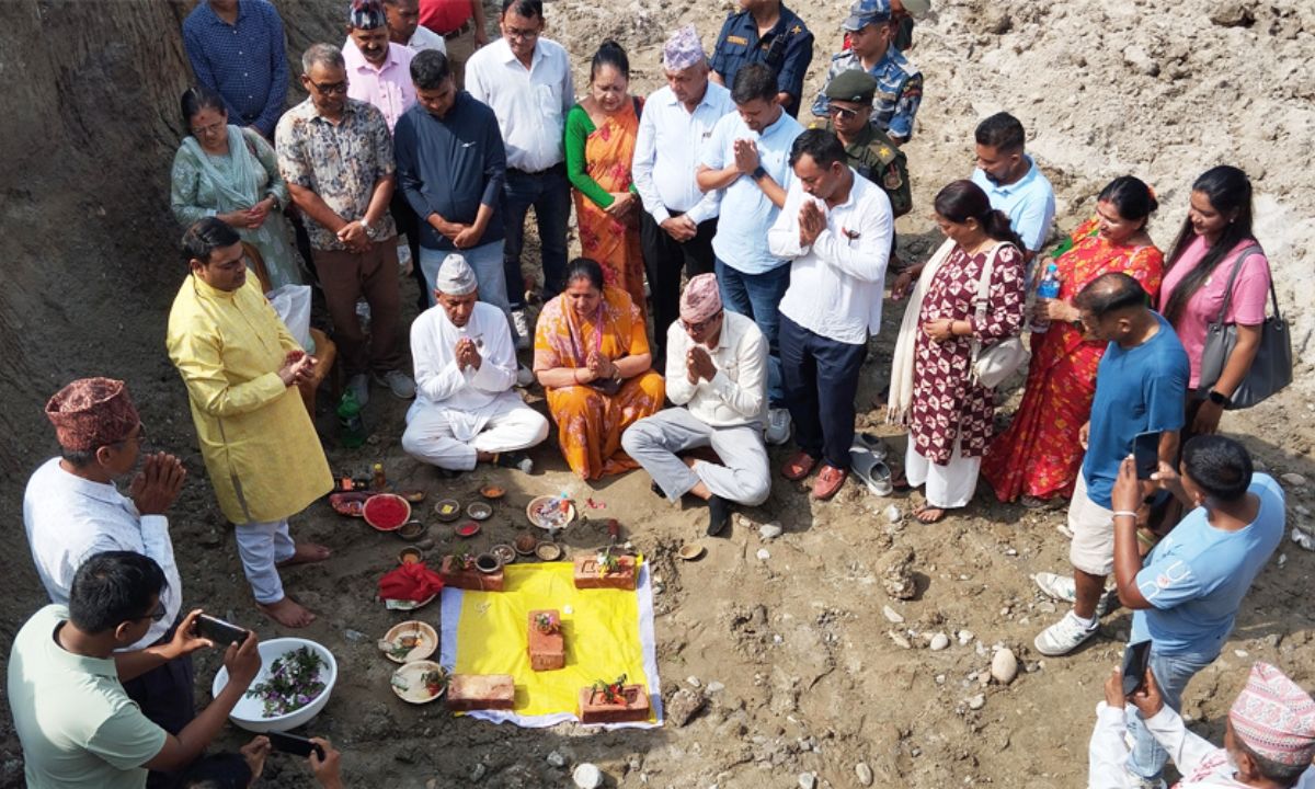 New bus park construction begins in Urlabari